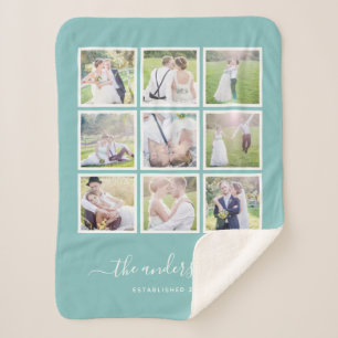 Couverture Sherpa Script de collage photo couleur Arrière - plan mod