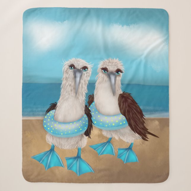 Couverture Sherpa Sea Gull Beach Sherpa Blanket (Devant)