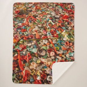 Couverture Sherpa Seattle Gum Wall