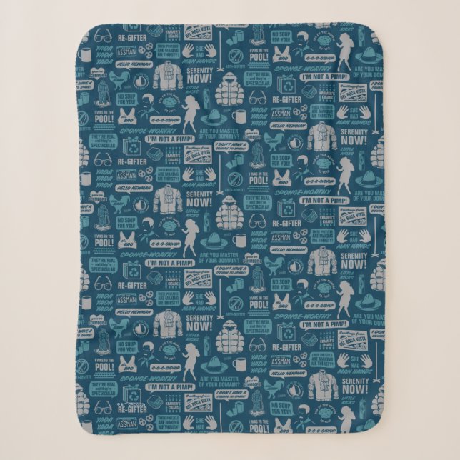 Couverture Sherpa Seinfeld | Motif de mème (Devant)