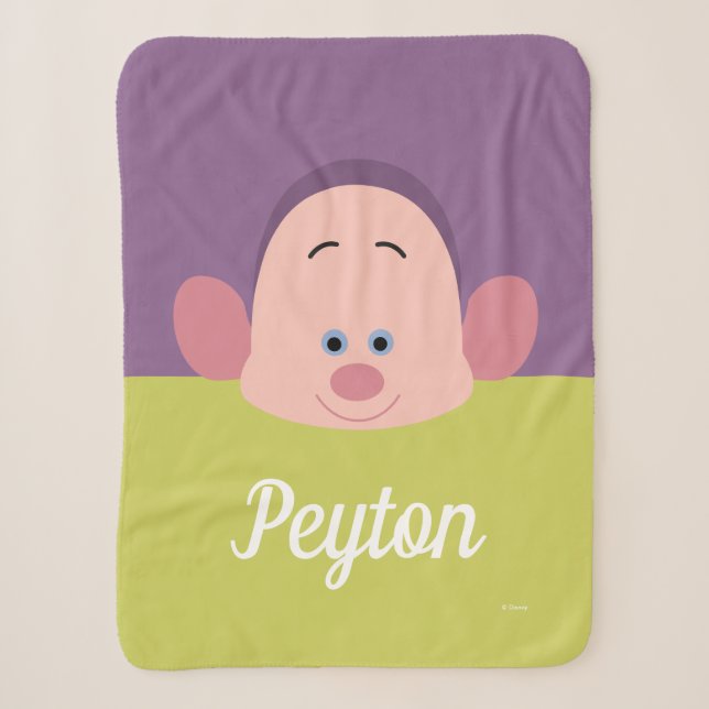 Couverture Sherpa Sept nains - Dopey Character| Nom (Devant)