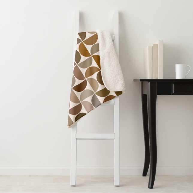 Couverture Sherpa Séquences MCM Browns+Cream Motif (En situation)