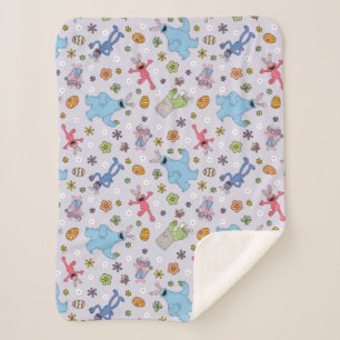 Couverture Sherpa Sesame Street Bunny Motif