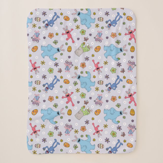 Couverture Sherpa Sesame Street Bunny Motif (Devant)