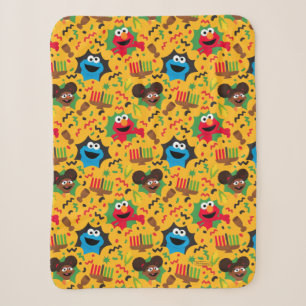 Couverture Sherpa Sesame Street Kwanzaa Motif