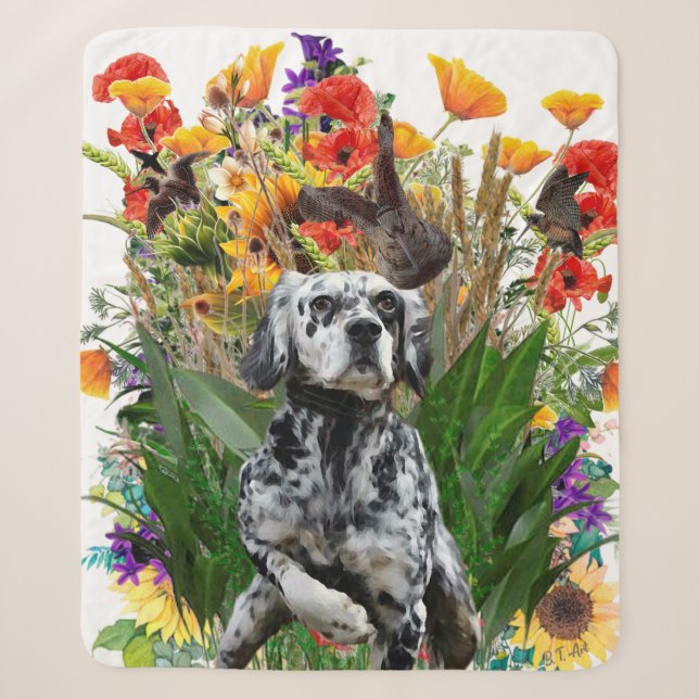 Couverture Sherpa Setter anglais (Devant)
