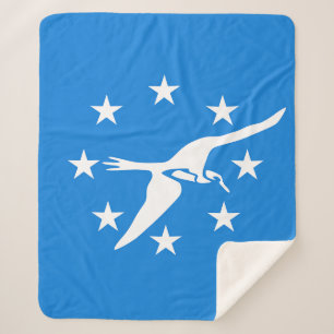 Couverture Sherpa Sherpa Blanket avec drapeau de Corpus Christi