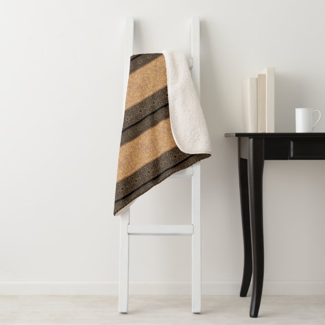 Couverture Sherpa Sherpa Blanket-Grandes Brown Yellowstone (En situation)