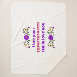 Couverture Sherpa Sherpa Blanket Hockey Rink Blanket Teammates 