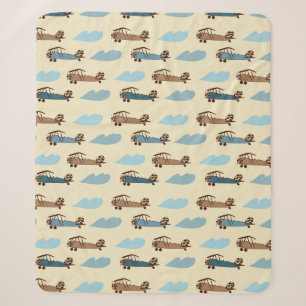 Couverture Sherpa Sherpa Blanket Toy Avion