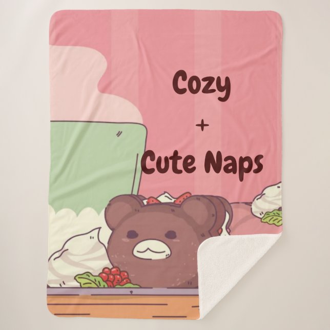Couverture Sherpa Sieste confortable (Devant)