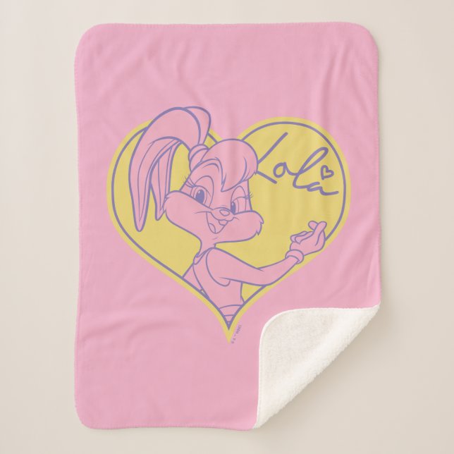 Couverture Sherpa Signature Lola Heart (Devant)