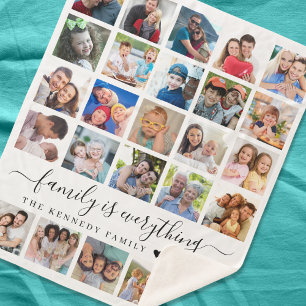 Couverture Sherpa Simple 25 Photo Collage Citation Nom de famille