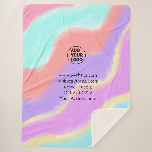 Couverture Sherpa simple et minimal ajouter votre logo/design ici te (Devant)