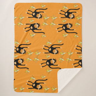 Couverture Sherpa Singe mignon