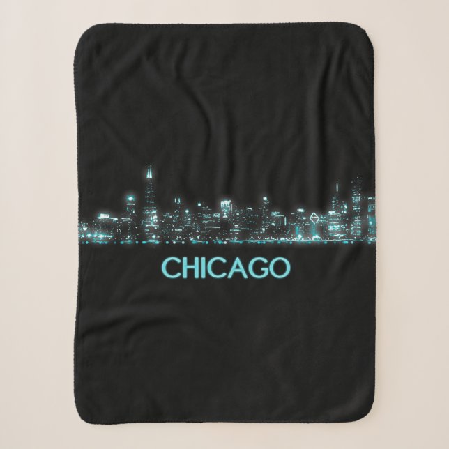 Couverture Sherpa Skyline de Chicago (Devant)