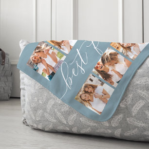 Couverture Sherpa Slate   Best Friends Photo Collage