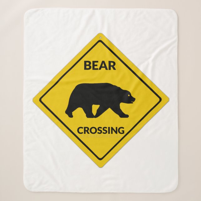 Couverture Sherpa SlipperySignal de passage de l'ours de Joe silhoue (Devant)