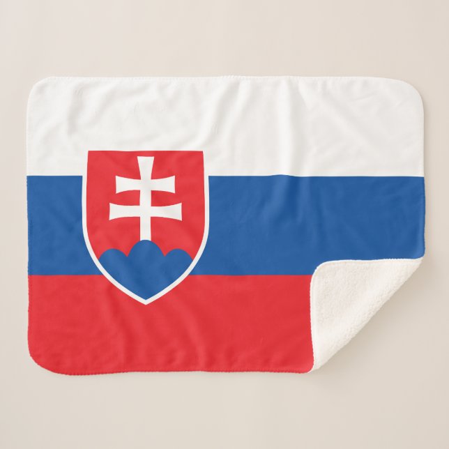 Couverture Sherpa Slovakia Flag (Devant (Horizontal))