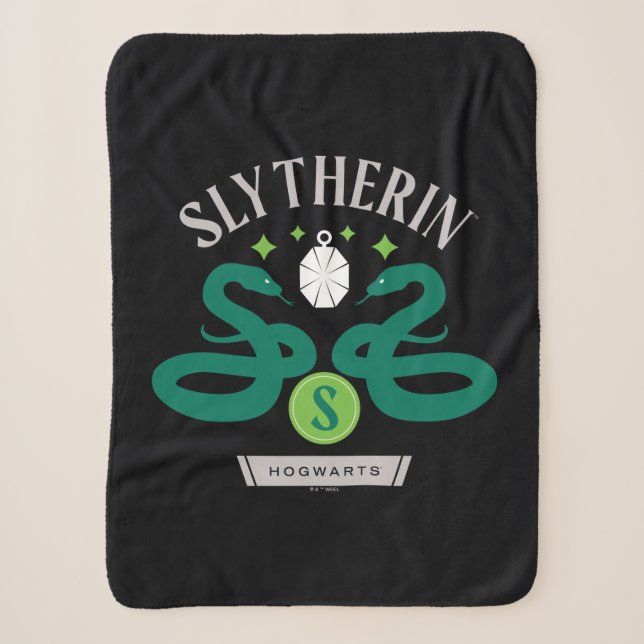Couverture Sherpa SLYTHERIN™ House Double Snake Locket Graphique (Devant)
