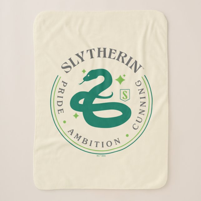 Couverture Sherpa SLYTHERIN™ Insigne de fierté de la Maison du serpe (Devant)