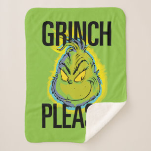 Couverture Sherpa Snarky Grinch   Drôle Grinch S'Il Vous Plaît