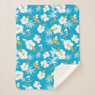Couverture Sherpa Snoopy Brooklyn Beach Motif
