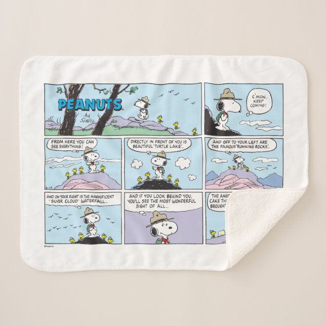 Couverture Sherpa Snoopy & Friends | Aller Randonnée (Devant (Horizontal))