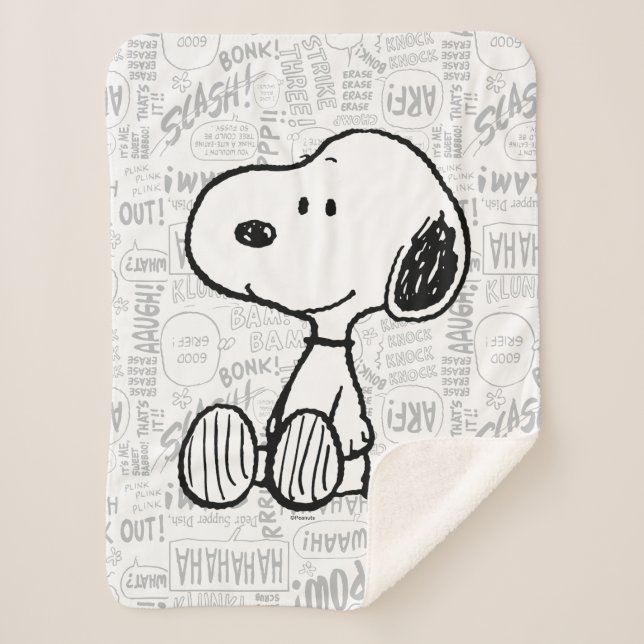 Couverture Sherpa Snoopy on Black White Comics (Devant)