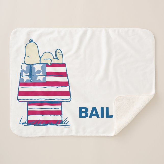 Couverture Sherpa Snoopy sur 4 juillet Dog House (Devant (Horizontal))