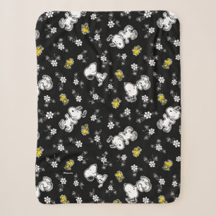 Couverture Sherpa Snoopy & Woodstock Fun & Flowers