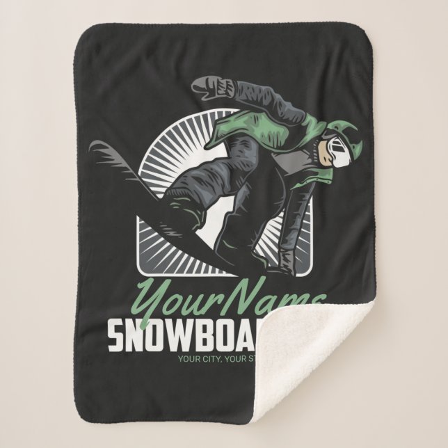 Couverture Sherpa Snowboarding (Devant)