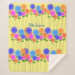 Couverture Sherpa Soeurs 50e Jubilé Floral 