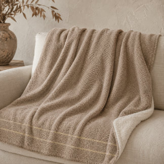 Couverture Sherpa Soft Sand Threads