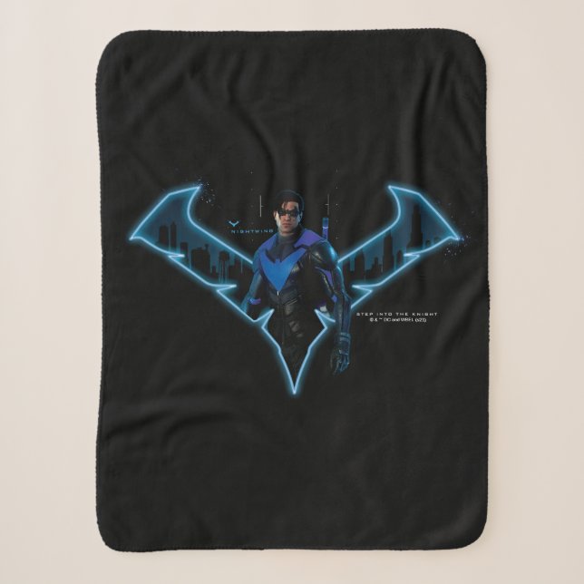 Couverture Sherpa Soirée Gotham Knights dans le logo (Devant)