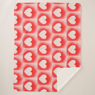 Couverture Sherpa Sois ma note de coeur rouge Valentine