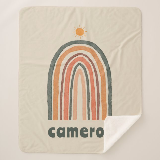Couverture Sherpa Soleil sur un arc-en-ciel (Devant)