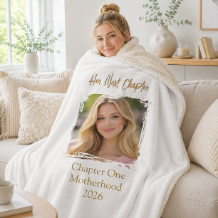 Couverture Sherpa Son prochain chapitre Mère Maman Photo Fleece