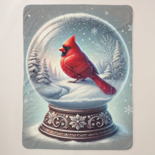 Couverture Sherpa Souvenir Cardinal de l'Hiver