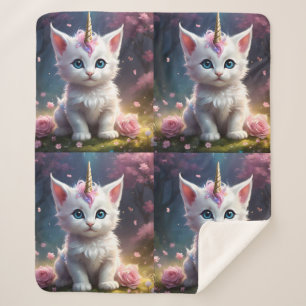 Couverture Sherpa "Sparkle Paws : Le chaton licorne enchanteur"
