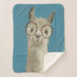 Couverture Sherpa Spéc. de lama - Lunettes rondes