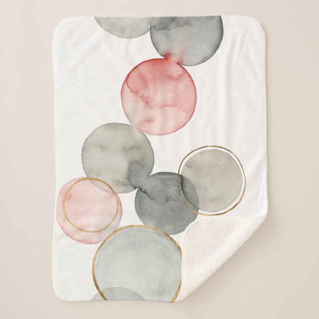 Couverture Sherpa Sphères dorées (Devant)