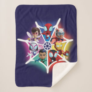 Couverture Sherpa Spidey et ses amis incroyables Graphique de toile 
