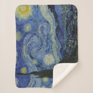 Couverture Sherpa Starry Night Vincent van Gogh Peinture artistique