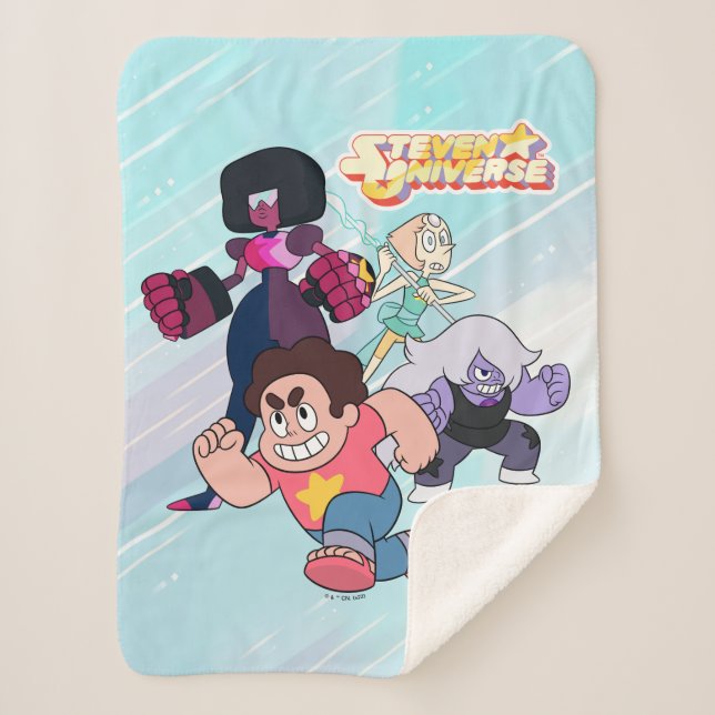 Couverture Sherpa Steven Universe | Crystal Gem Group Action (Devant)