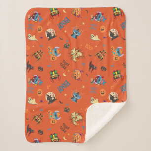 Couverture Sherpa Stitch Halloween Trick or Treat Motif