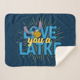 Couverture Sherpa Stitch Love You a Latke