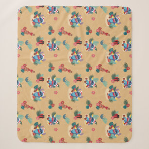 Couverture Sherpa Stitch  Motif de Noël d'Aloha
