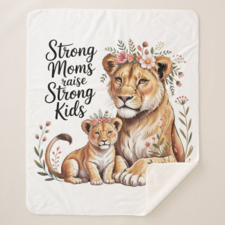 Couverture Sherpa Strong Moms Raise Strong Kids