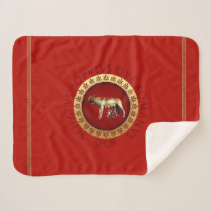 Couverture Sherpa Style d'empire romain
